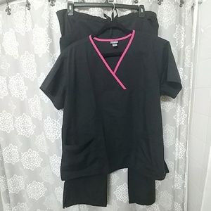 Black Scrub Set size XL